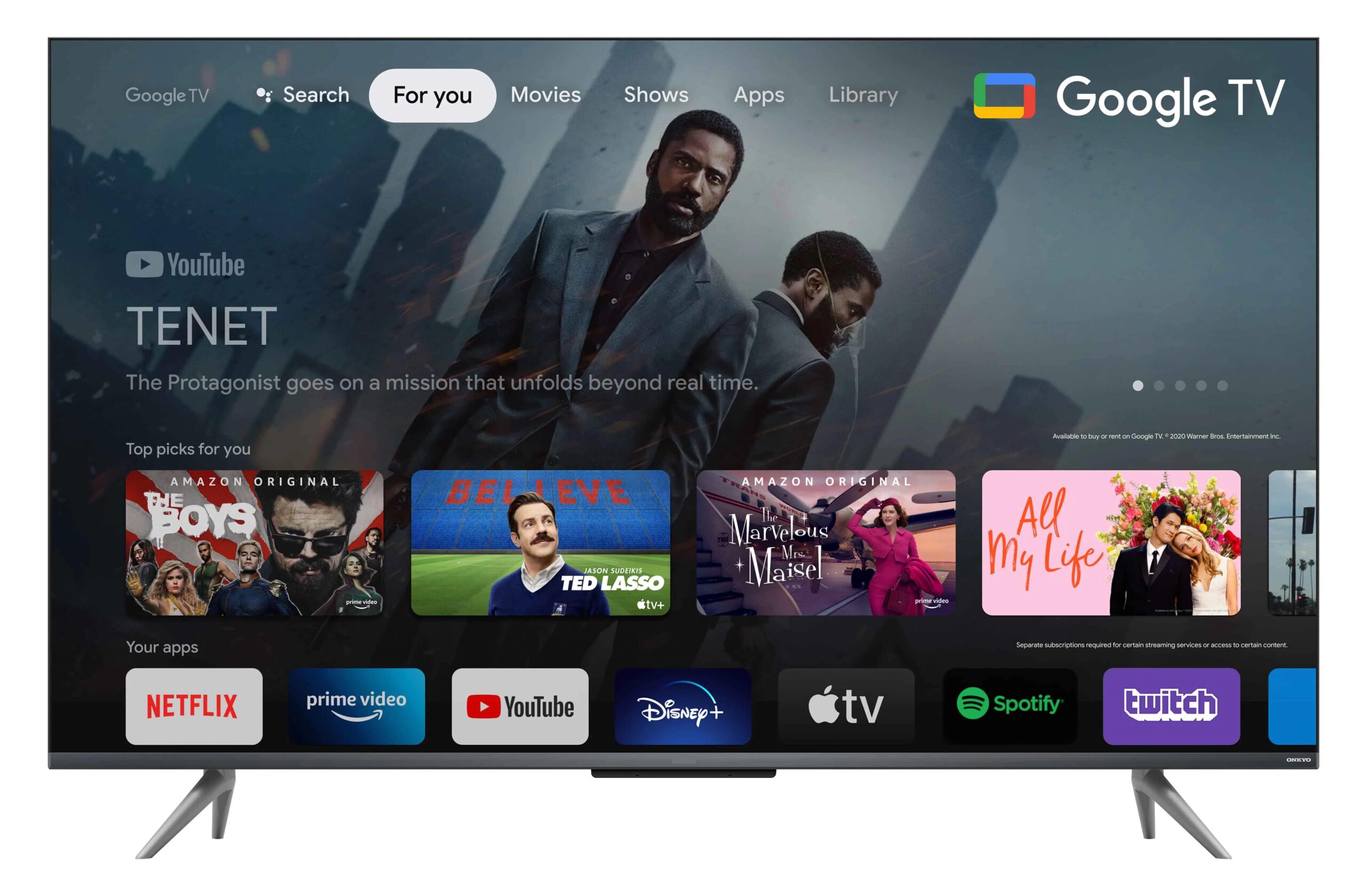 ( 3 Months Rental ~ ₹2751/Month ) 43 inches Bezel-Less Series 4K Ultra HD Smart LED Google TV