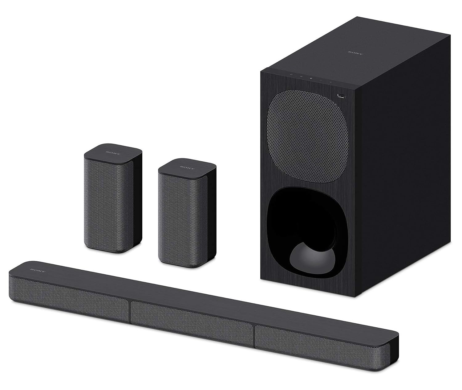 Sony 5.1ch Dolby Digital Soundbar for TV with subwoofer and Compact Rear Speakers