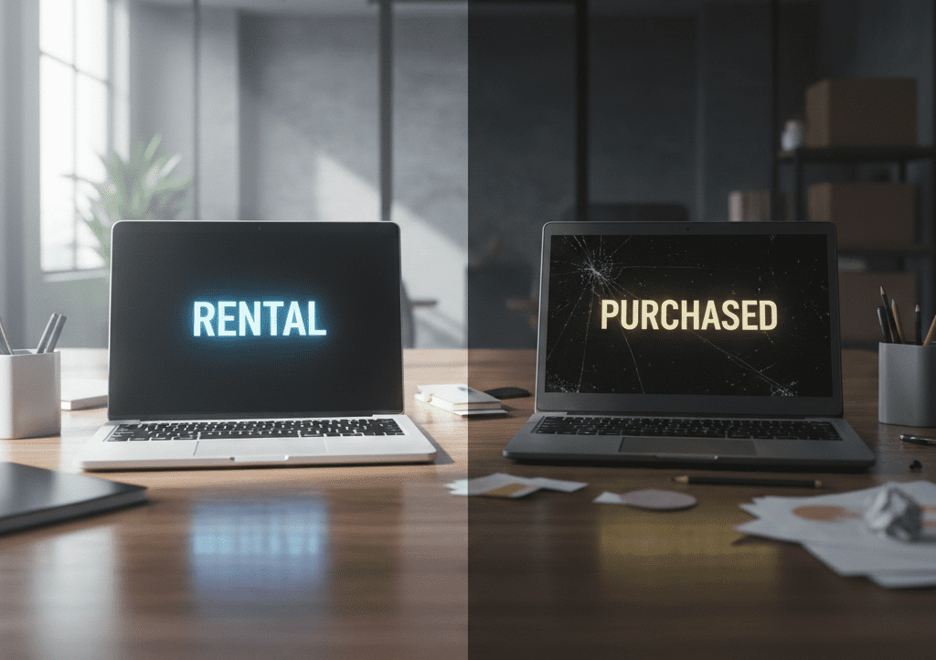 renting vs buying laptops for office