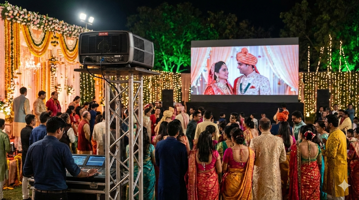 Renting a Projector in Noida for Weddings: What You Need to Know