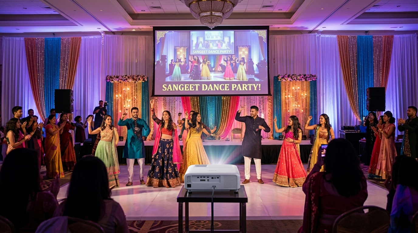 projector rental for weddings and celebrations 2