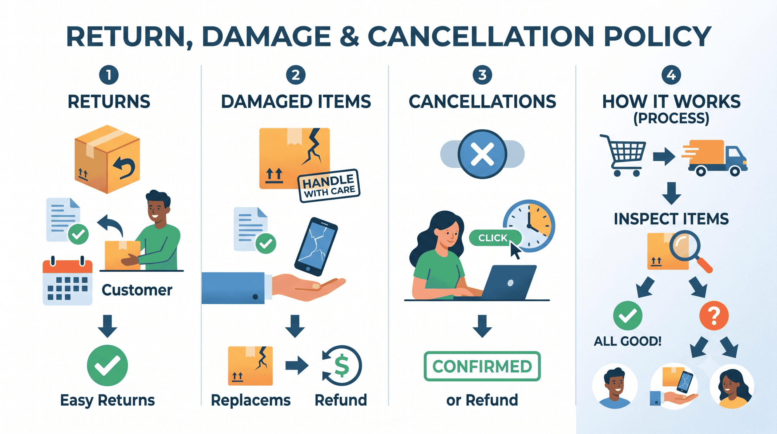 return damage cancellation policy