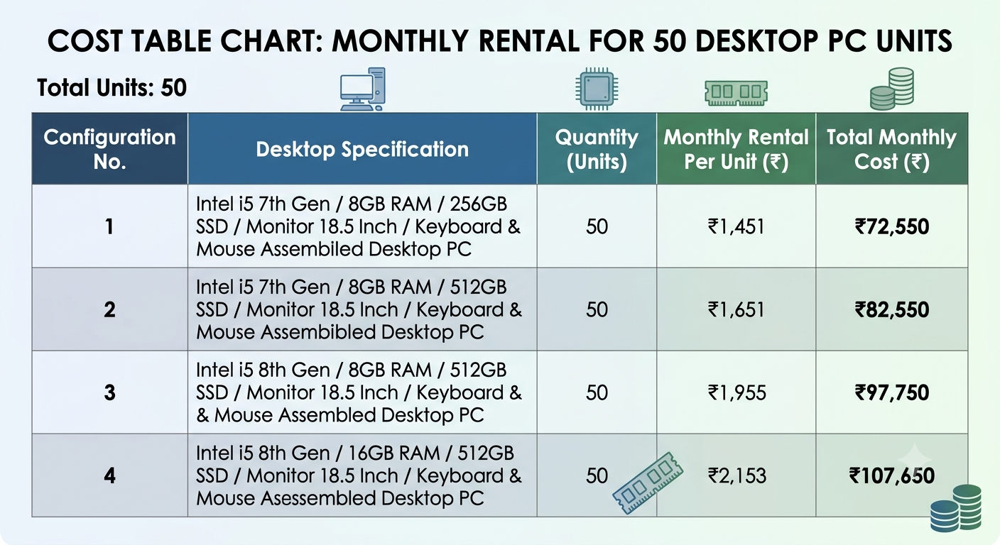 cost of renting 50 desktops for skill institute cost of renting 50 desktops for skill institute