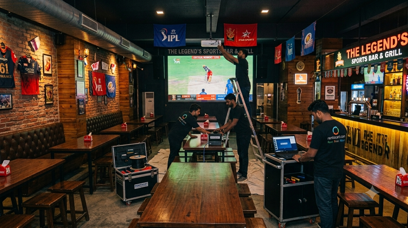 Live Match Screening Set Up and Tested Before the First Guest Walked In 2