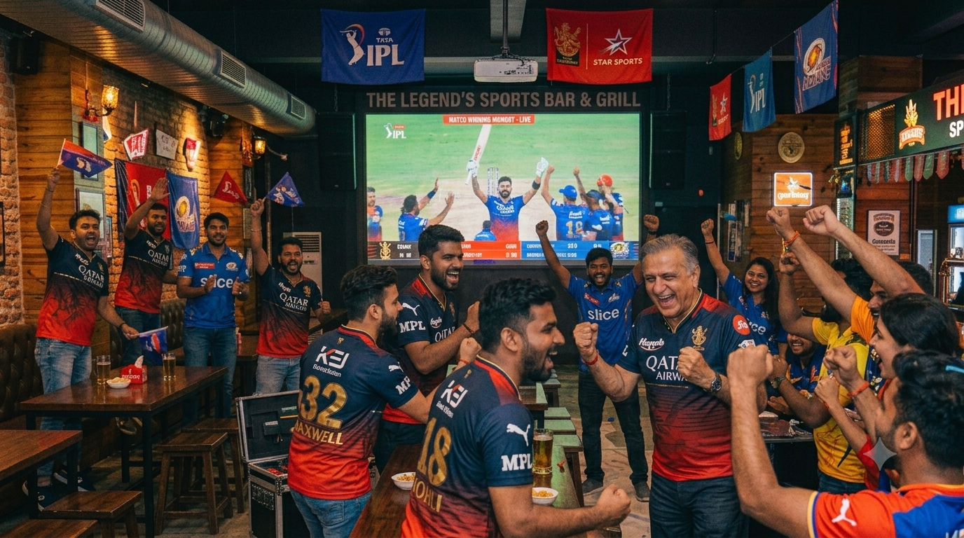 Live Match Screening – Set Up and Tested Before the First Guest Walked In