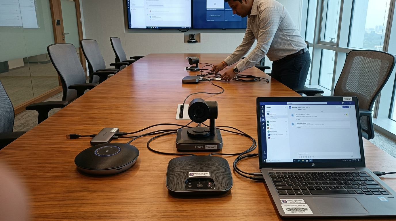 Video Conferencing Equipment on Rent for Corporate Meetings & Events in Kolkata